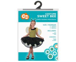 Dětský kostým Sweet Bee (šaty, čelenka, křídla), velikost 110/120 cm