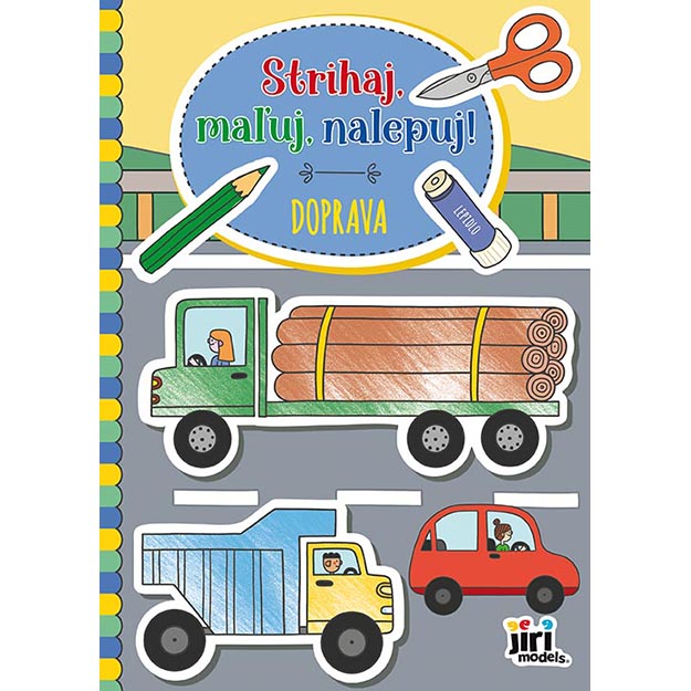 Kreativní sešit Stříhej, maluj, nalepuj! - Doprava