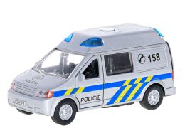Kids Globe Traffic ambulance CZ 14cm kov zpětný chod na baterie světlo a zvuk 12ks v DBX (2)