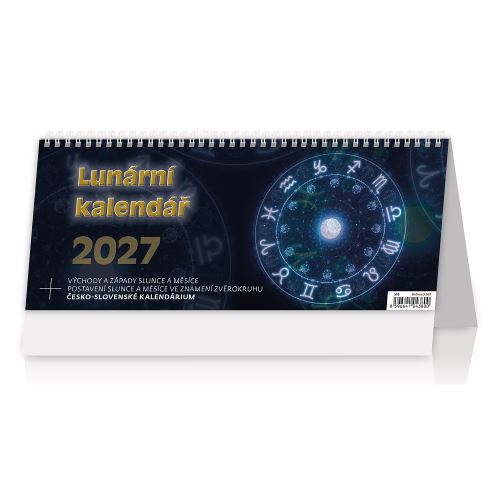 Stolní kalendář 2027 Lunární kalendář