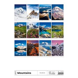 Nástěnný kalendář 2027 Mountains/Berge/Hory (2)