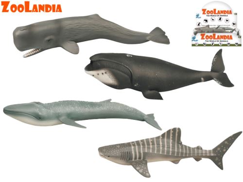 Zoolandia mořská zvířátka 22,5-28cm 4druhy v sáčku 8ks v DBX