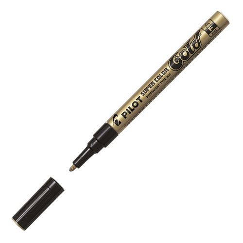 Permanentní popisovač PILOT Super Color tenký - zlatý