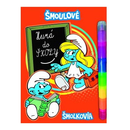Kreativní sešit Akim Hurá do školy - Šmoulové