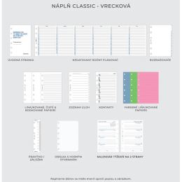 Diář Filofax Domino Soft - pastelově fialový, kapesní