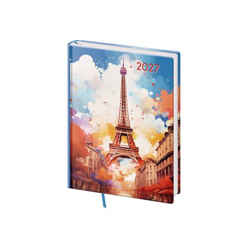 Diář 2027 denní B6 Vario Lyra - Paris