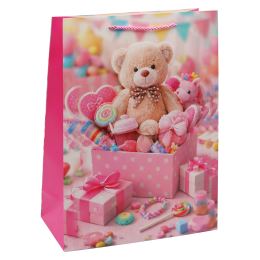 Dárková taška 3D Bear 30x12x40 cm (mix/cena 1ks) (2)