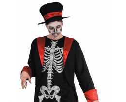 Kostým pro dospělé Dead Man (klobouk, kabát, overal), velikost 52