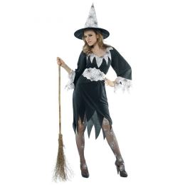 Kostým pro dospělé Light Witch (šaty, klobouk, opasek), velikost M Kostým pro dospělé Light Witch (šaty, klobouk, opasek), velikost M