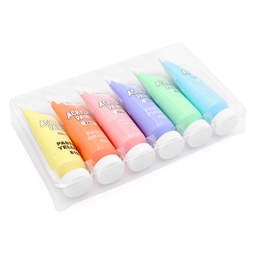 M&G Barvy akrylové M&G 22 ml Pastel - sada 6 ks