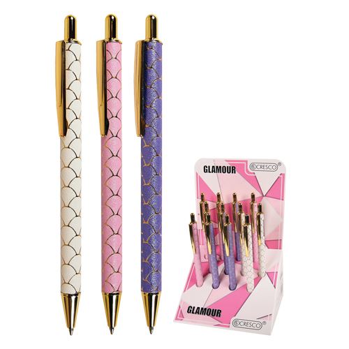 Pero kuličkové Glamour 1.0 mm - modrá náplň /1ks