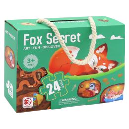 Dětské puzzle 44 x 31 cm (24 dílků) - Fox secret (1)