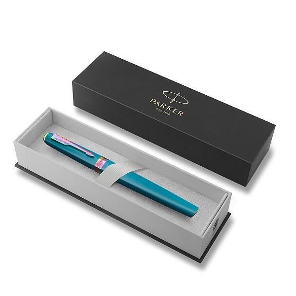 Roller PARKER Meridian Teal RBT, hrot F - černá náplň