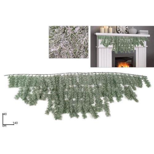 Girlanda se zasněženými větvičkami 140 cm