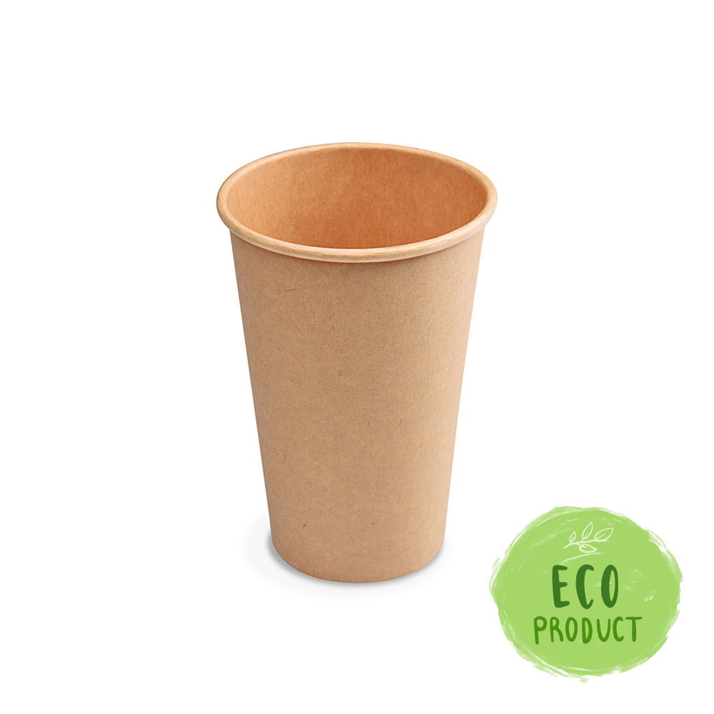 Papírový kelímek kraft O80mm 330ml `ML: 0,3L/10oz` [50 ks]
