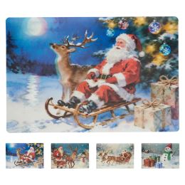 Vánoční prostírání s 3D efektem 42x28 cm PP (mix / cena 1ks)