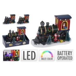 Vánoční Express (scéna) s figurkami a LED osvětlením 22 cm