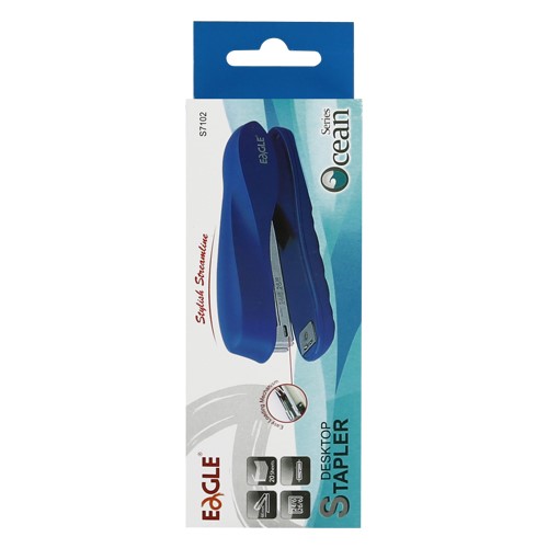 Zošívačka Eagle Ocean Series S7102 (na 20 listech), modrá (1)