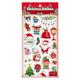 Samolepky pěnové 14,5 x 30 cm (mix vánočních designů /cena 1 bal.) (4)