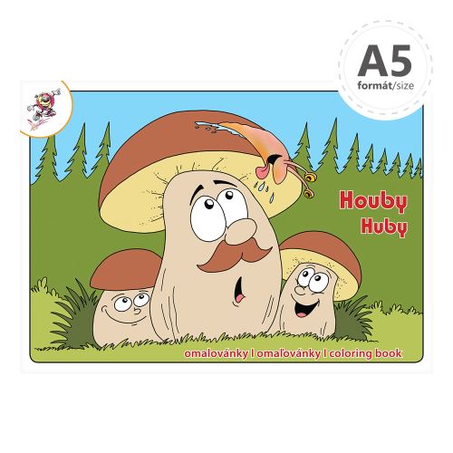 Omalovánka A5 - Houby