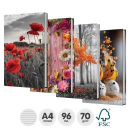 Kniha záznamová linkovaná A4 (96-listová)