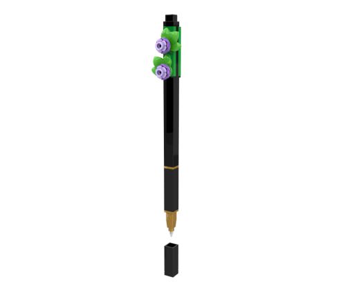 LEGO Botanicals Gelové pero, černé - fialová květina