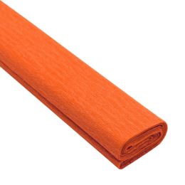 Krepový papír JUNIOR 200x50 cm - tm. oranžový 06