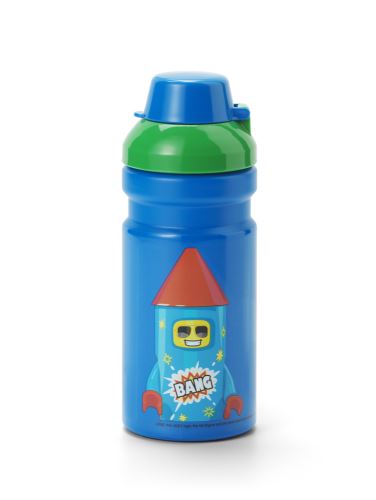 LEGO Rocket láhev na pití - modrá/zelená
