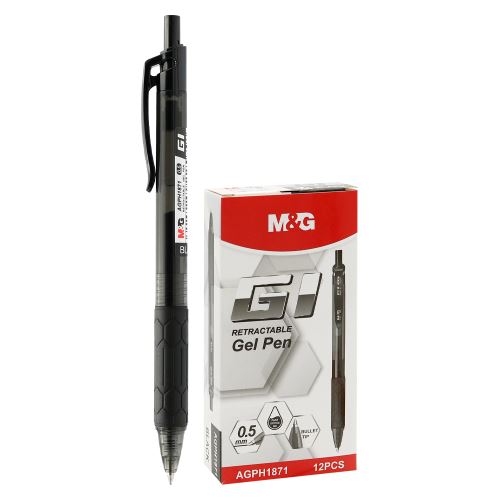 Gelové pero M&G G1 (0,5 mm) - černá náplň
