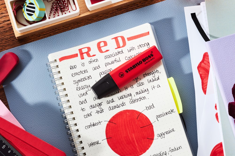 Zvýrazňovač STABILO BOSS ORIGINAL REALRED - červený