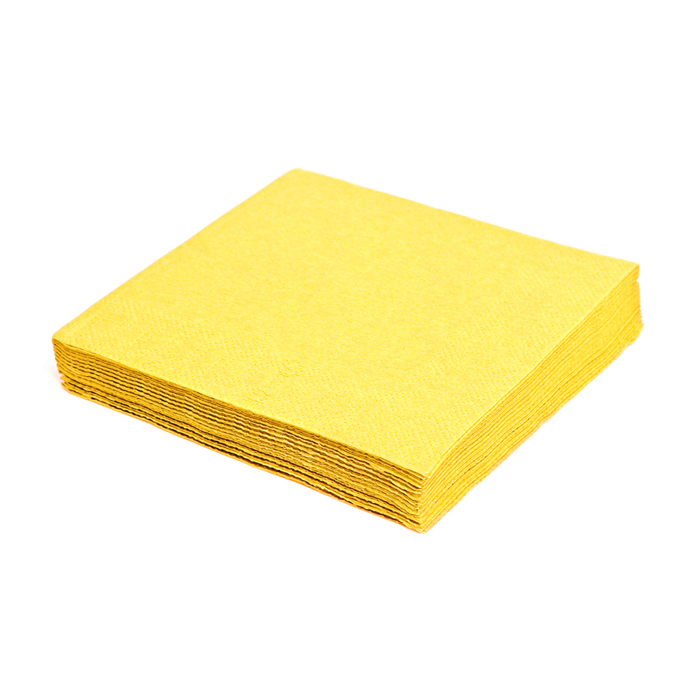 Ubrousky 33 x 33 cm žluté 100 ks