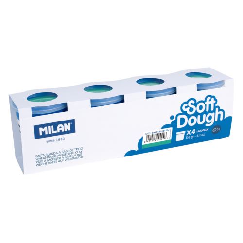 Plastelína MILAN Soft Dough tyrkysová 116g /1ks