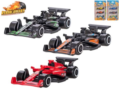 Roadblasters formule 7,5cm kov volný chod 3barvy 3ks v krabičce