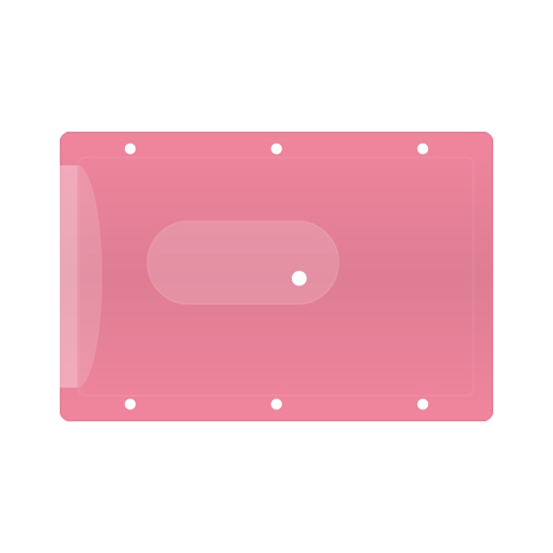 Obal na kreditní kartu - rúžová 90x58x2 mm