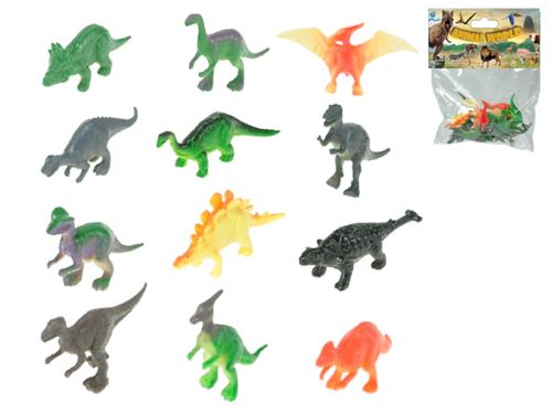Dinosaurus  5cm 12druhů 12ks v sáčku
