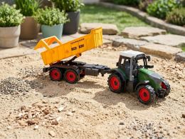 2-Play Traffic traktor s vlečkou 35cm na setrvačník v krabičce (1)