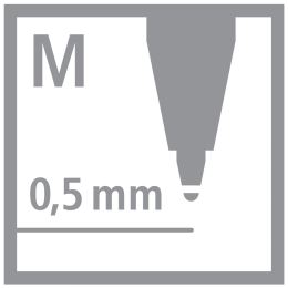 Kuličkové pero STABILO Flow - světle modrá /černa (3)