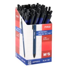 Pero kuličkové, trojhranné M&G TR3 Semi-Gel 0,7 mm - modrá náplň (1)