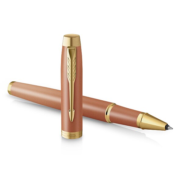 Pero kuličkové PARKER IM Writing Rituals Orange GT, hrot F - černá náplň