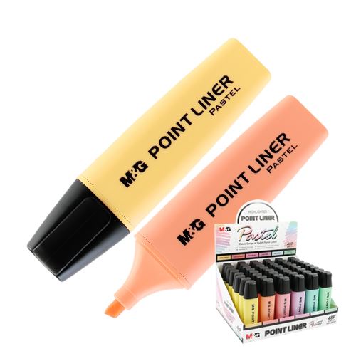 Zvýrazňovač M&G Point Liner Pastel, mix barev (1)