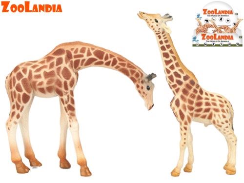 Zoolandia žirafa 13-18cm 2druhy v sáčku 12ks v DBX