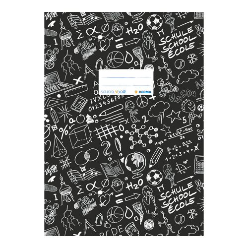 Obal na sešit Schooldoo A5 černý / 1ks