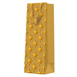 Dárková taška vánoční 12x37x10 cm Embossed Stars