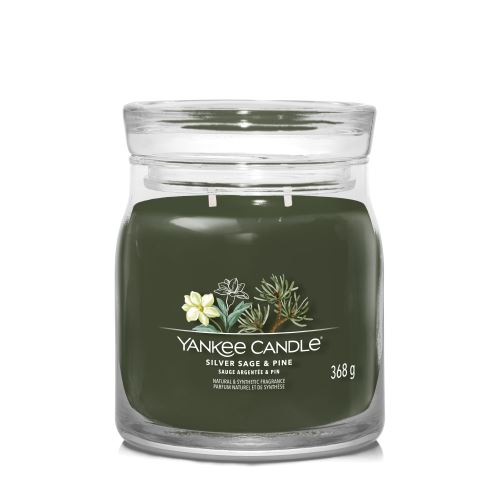 Sviečka Yankee Candle - Silver Sage & Pine, stredná