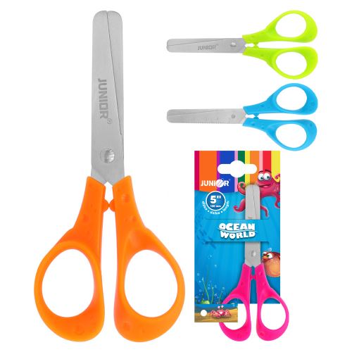 Nůžky dětské JUNIOR Ocean World 5"/13 cm pro praváky (mix /cena 1ks)