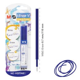 Náplň gumovací M&G iErase Frixion V 0,7 mm / 3 ks - modrá
