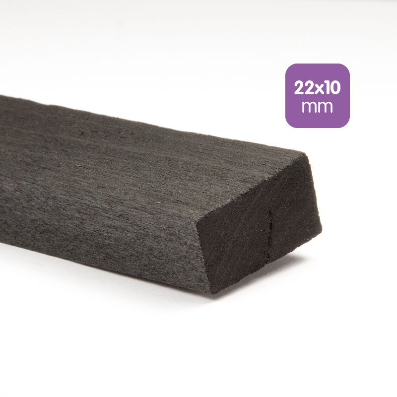 MILAN Uhlík přírodní MILAN 22 x 10 mm, 3 ks