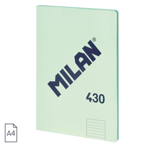 Blok linajkový A4 MILAN 48 listov, zelený