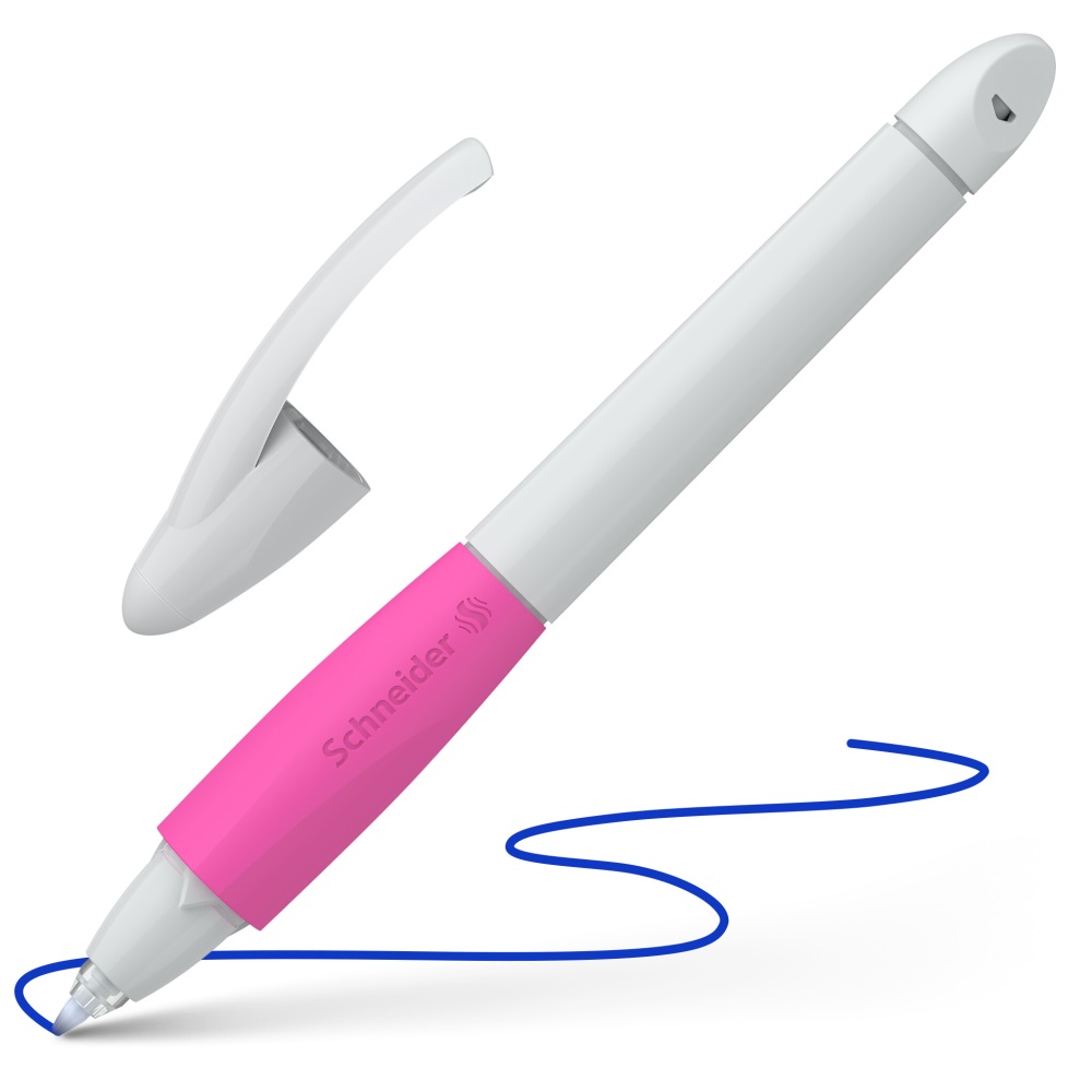 Roller bombičkový Schneider Base Ball light grey-pink - modrá náplň