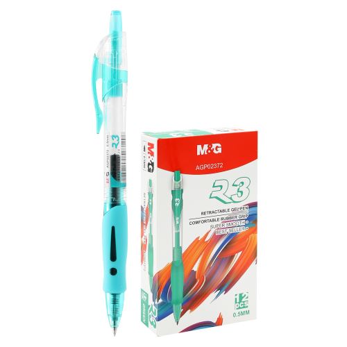 Pero gelové M&G R3 hrot 0,5mm - zelená náplň